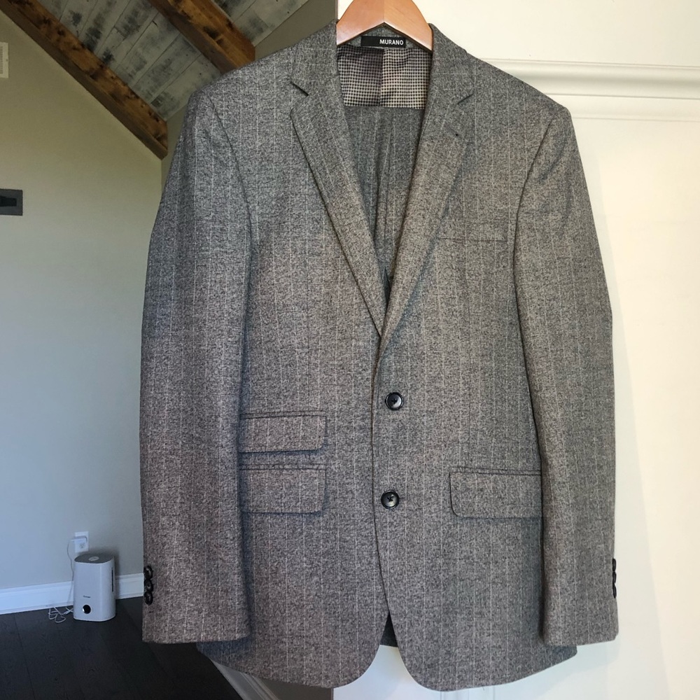 Murano Mens Suit Coat & Pants Sz 30x32 Sm Slim Fit